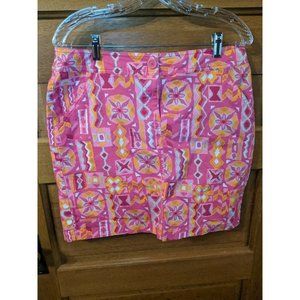New York & Company Pink Skirt 8 Athletic Womens Orange